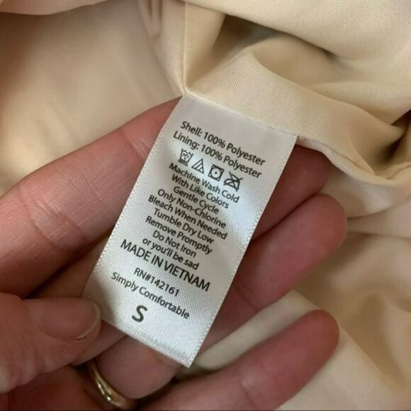 Lularoe light pink and cream varsity style jacket -S - Picture 10 of 11